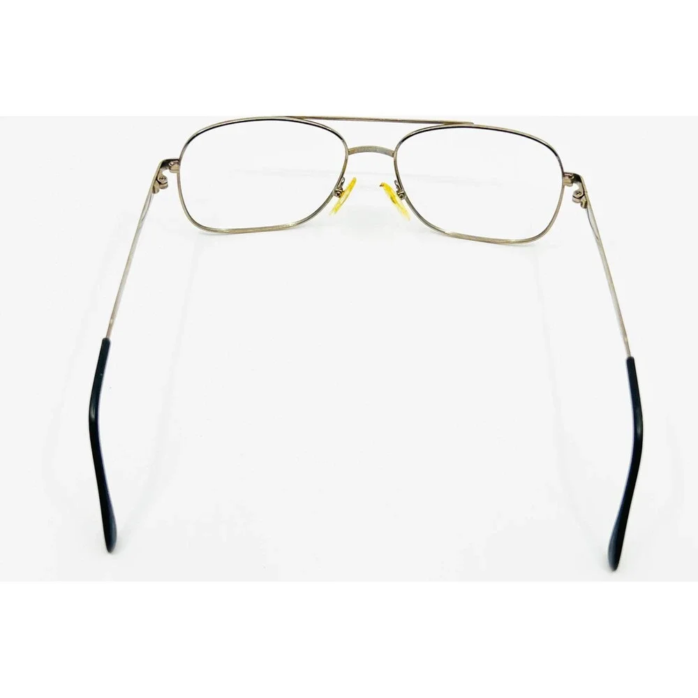 Charmant Eyeglasses Mens Silver Titanium Aviator Double Bridge CH8105 60-18-145